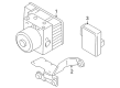 Diagram for Audi TT Quattro ABS Pump And Motor Assembly - 8N0-614-517-N