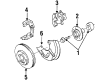 Diagram for Audi 100 Brake Dust Shields - 441-615-312-AB