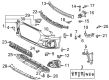 Diagram for Audi A4 allroad Grille - 8W0-807-820