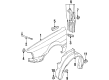 Diagram for Audi 90 Quattro Fender - 8A0-821-106