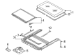 Diagram for Audi Sunroof - 8D9-877-071-C