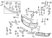 Diagram for Audi Grille - 4E0-807-680-K
