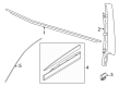 Diagram for Audi SQ6 e-tron Weather Strip - 85H-867-382