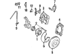 Diagram for Audi Coupe Quattro ABS Sensor - 893-927-803-A