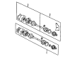 Diagram for Audi 90 Quattro Axle Shaft - 8A0-407-271-JX