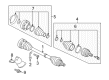 Diagram for Audi S5 Axle Shaft - 8K0-501-202-X