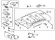 Diagram for Audi S8 Sun Visor - 4N0-857-551-A-EU4