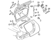 Diagram for Audi Liftgate Lift Support - 8P4-827-552-C