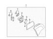 Diagram for Audi A6 Quattro Back Up Light - 4F9-945-093-C