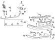 Diagram for Audi A8 Bumper Cover - 4D0-807-497-AA-GRU