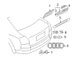 Diagram for Audi A4 Emblem - 8H0-853-743-G-2ZZ
