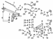 Diagram for Audi S7 Sportback Wiper Pivot - 4K1-955-023-B