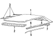 Diagram for Audi Quattro Weather Strip - 811-845-521-G
