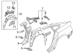 Diagram for Audi A5 Sportback Wheelhouse - 8W8-810-364