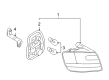 Diagram for Audi A6 Quattro Back Up Light - 4F9-945-096-G