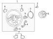 Diagram for Audi Q7 Steering Wheel - 4L0-419-091-AE-1KT