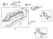 Diagram for Audi Glove Box - 8P1-880-302-EC3