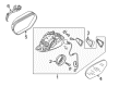 Diagram for Audi Car Mirror - 4G8-858-532-AD-GRU