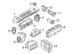 Diagram for Audi Q6 e-tron A/C Switch - 89A-919-158-A-V58