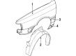 Diagram for Audi 80 Quattro Fender - 893-821-105-B
