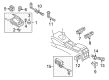 Diagram for Audi A4 Parking Brake Cable - 8E0-609-721-AS