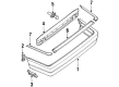 Diagram for Audi 100 Quattro Bumper - 443-807-309-A
