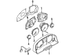 Diagram for Audi V8 Quattro Tachometer - 893-919-511-A