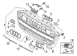 Diagram for Audi S7 Sportback Grille - 4K8-807-648-D-3FZ