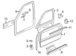 Diagram for Audi A8 Door Seal - 4D0-837-702