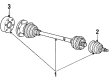 Diagram for Audi Coupe Axle Shaft - 811-407-272-AX