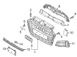 Diagram for Audi S3 Grille - 8V3-807-647-C-9B9