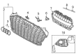 Diagram for Audi RS5 Grille - 8W6-807-802