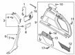 Diagram for Audi SQ8 e-tron Pillar Panels - 4KE-867-288-3FW