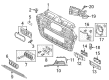 Diagram for Audi A3 Sportback e-tron Grille - 8V4-807-549