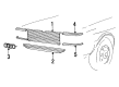 Diagram for Audi 4000 Quattro Grille - 857-853-655-01C