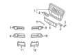 Diagram for Audi A6 Grille - 4F0-807-246-01C