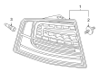 Diagram for Audi S8 Back Up Light - 4E0-945-096-J