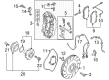 Diagram for Audi R8 Brake Caliper - 42B-615-107