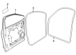 Diagram for Audi SQ6 e-tron Door Seal - 85H-831-721-A