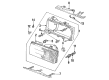 Diagram for Audi Cabriolet Headlight Bulb - 3B0-953-123