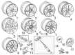 Diagram for Audi R8 Wheel Cover - 4B0-601-170-A-AX1