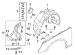 Diagram for Audi A4 Fender Splash Shield - 8W0-821-172-K