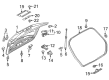 Diagram for Audi A3 Sportback e-tron Liftgate Lift Support - 8V4-827-552