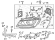 Diagram for Audi Headlight Bulb - N-107-373-01
