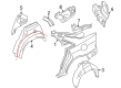 Diagram for Audi S4 Wheelhouse - 8D0-810-171-A