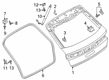 Diagram for Audi RS Q8 Liftgate Lift Support - 4M8-827-851-K