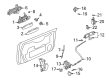 Diagram for Audi RS4 Interior Door Handle - 8E1-837-020-J-8Q9