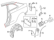 Diagram for Audi A5 Quattro Fuel Filler Housing - 8W6-809-906