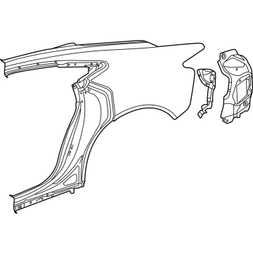Audi 4J3-809-837 Quarter Panel Assy