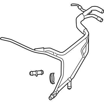 2010 Audi Q7 Radiator Hose - 7L8-122-096-F